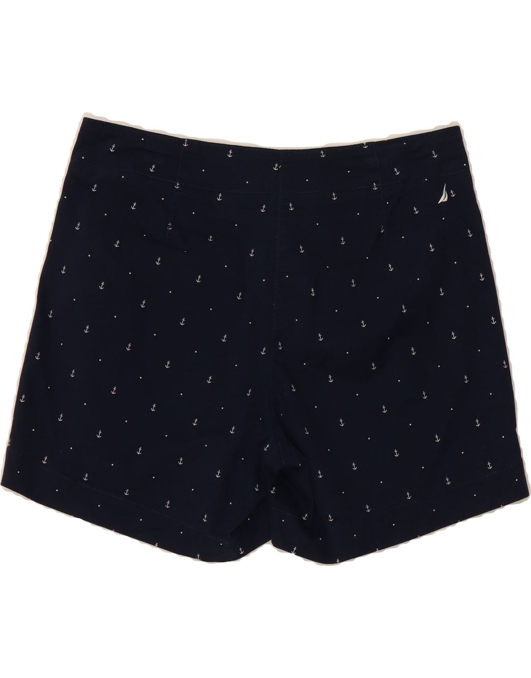 NAUTICA Womens Abstract Pattern Chino Shorts US 4 Small W30 Navy Blue Vintage Nautica and Second-Hand Nautica from Messina Hembry 