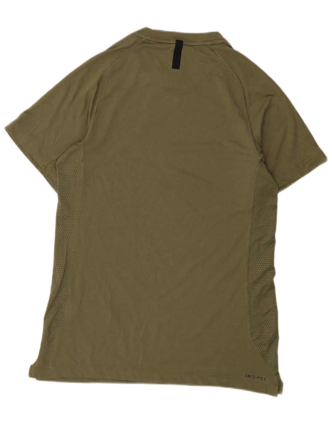 Nike Herre Dri Fit T-shirt Top Medium Khaki Polyester
