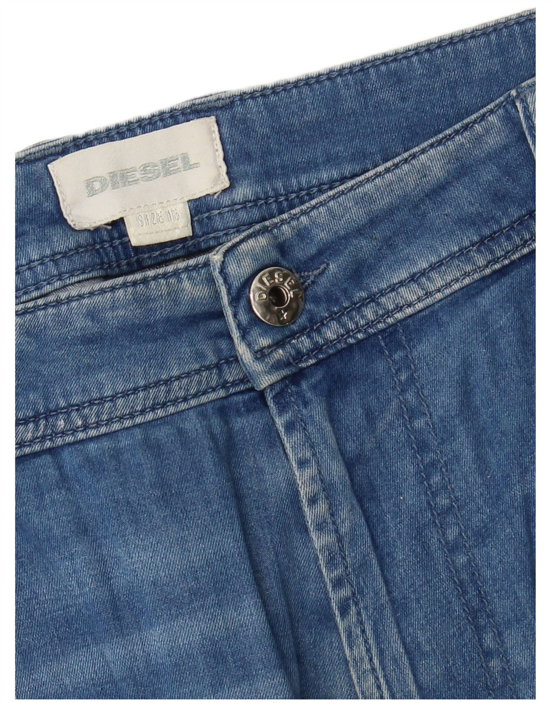 DIESEL Dame Denim Shorts UK 16 Large W32 Blue