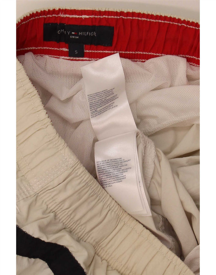 Tommy Hilfiger Badeshorts til mænd Small Beige Colourblock Polyester