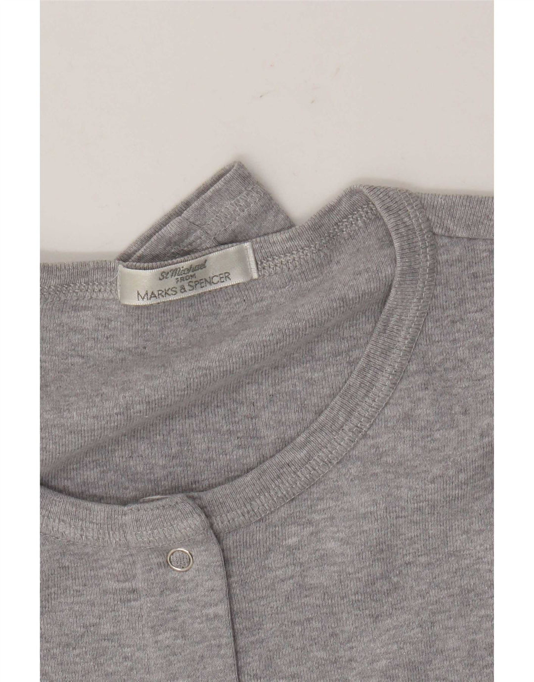 Marks & Spencer damebluse med 3/4 ærmer UK 14 mellemgrå