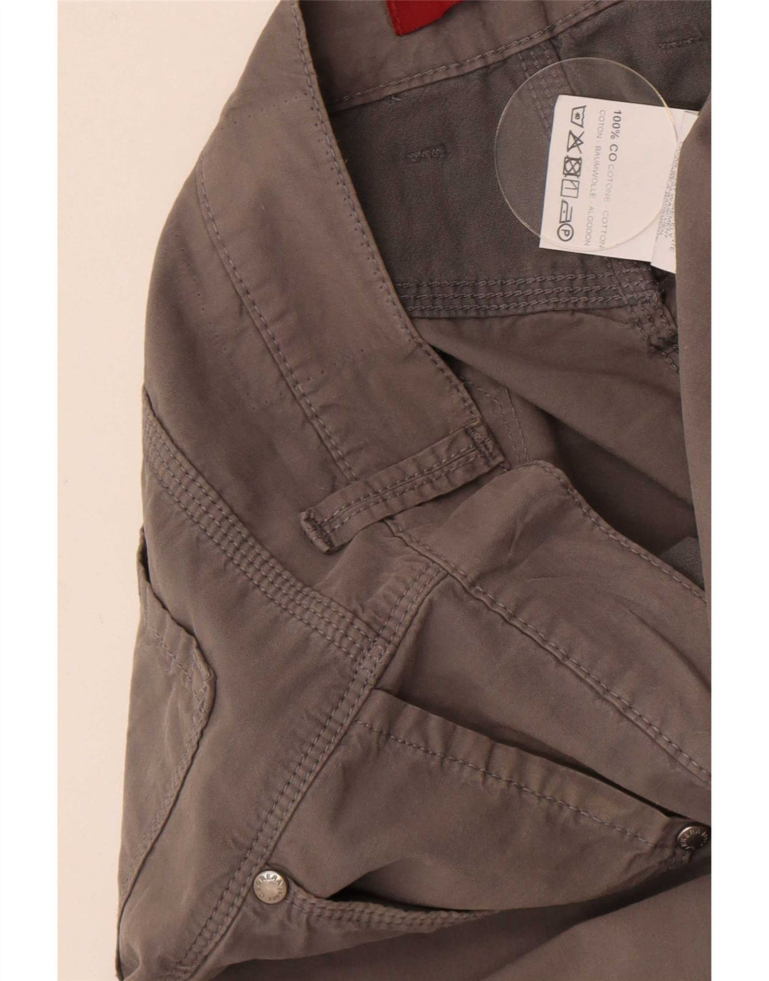 Carrera Herre Regular Fit Casual Bukser W36 L34 Grå Bomuld