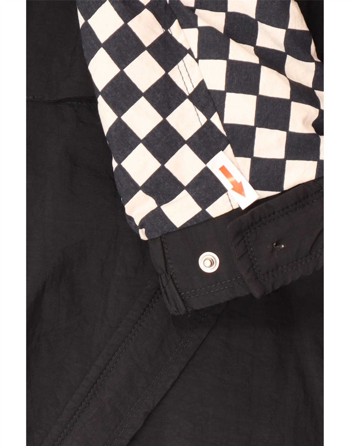 Sergio Tacchini Dame Windbreaker Jacket IT 44 Medium Sort Geometrisk