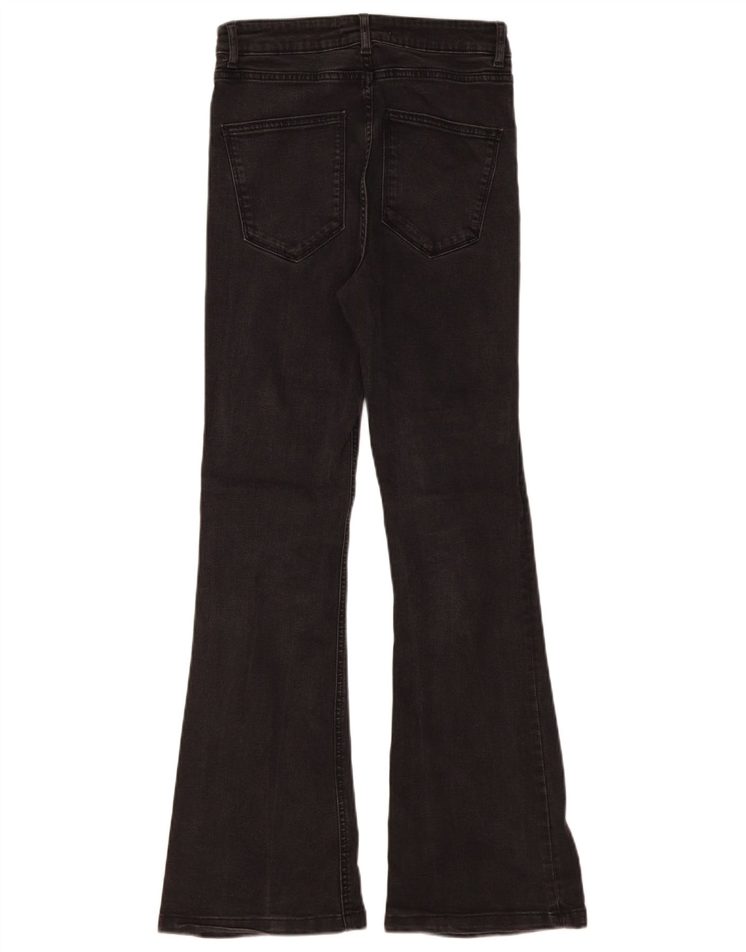 Zara Dame Flared Jeans EU 38 Small W28 L31 Sort Bomuld