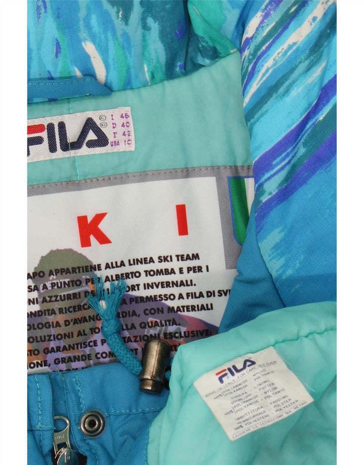 FILA Damebukser Hætteski 2-delt sæt IT 46 Large Blue Geometric