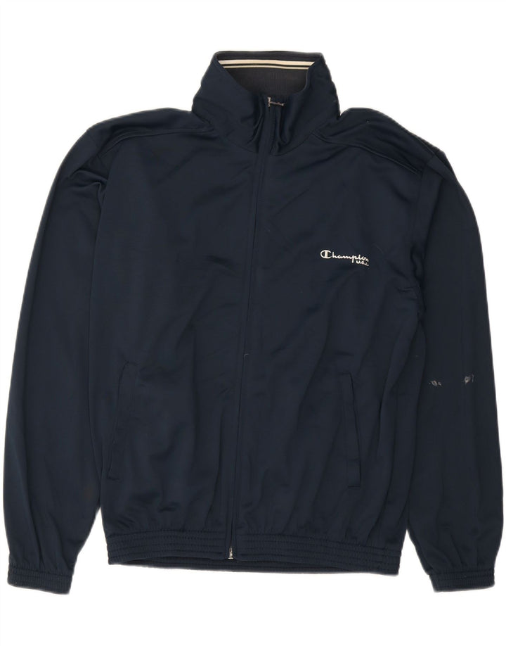 CHAMPION Mens Tracksuit Top Jacket Small Navy Blue Vintage Champion and Second-Hand Champion from Messina Hembry 