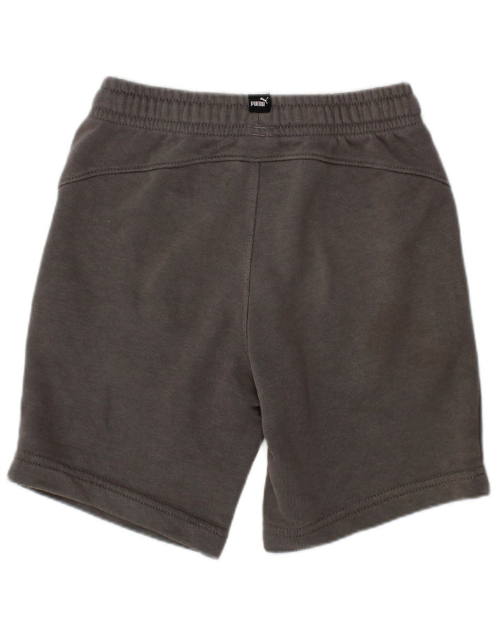 PUMA Boys Graphic Sport Shorts 5-6 Years  Grey Cotton