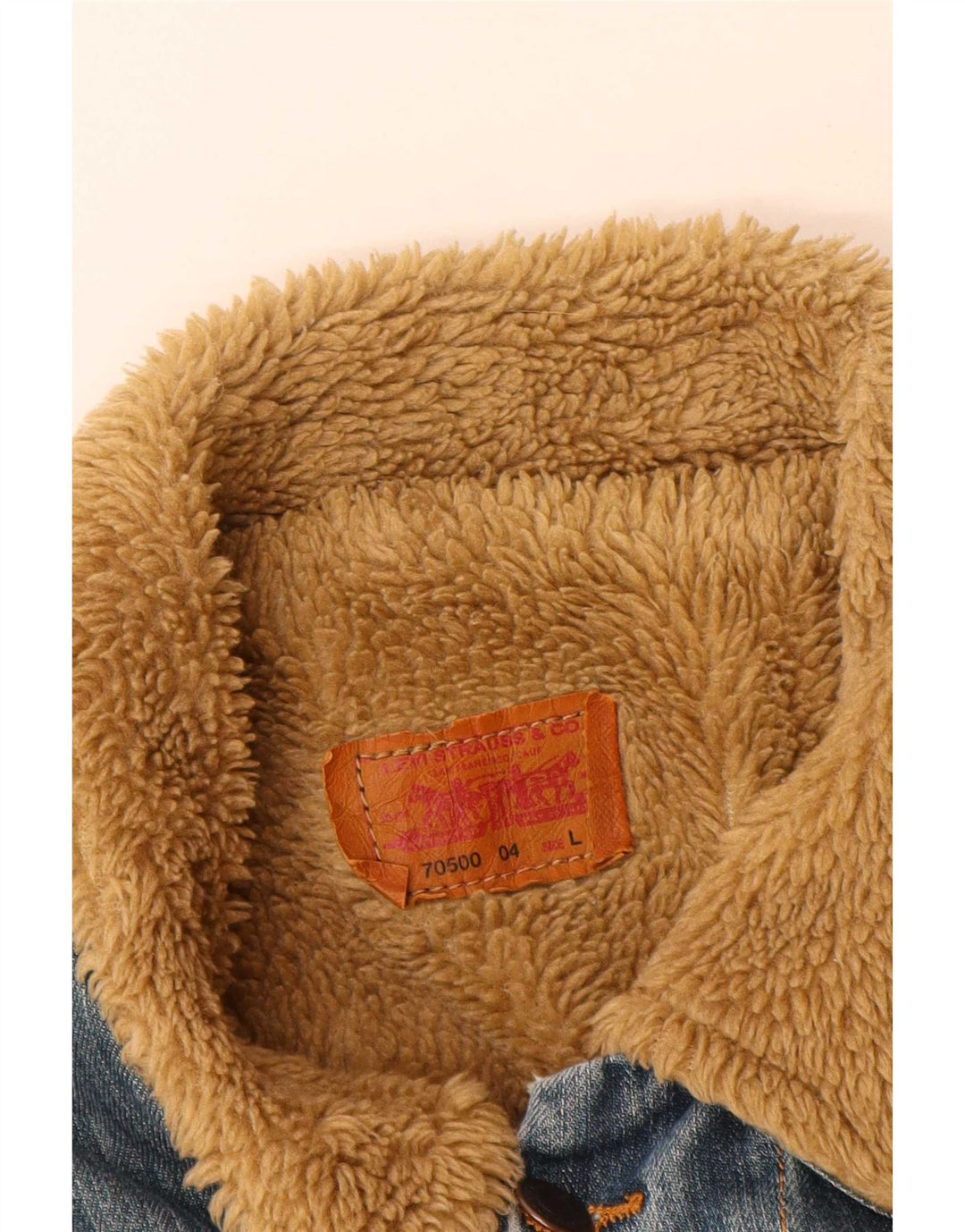 Levi's Herre 70500 Sherpa Denim Jacket UK 40 Large Blue