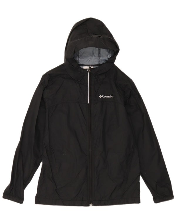 Columbia Boys Hætte regnjakke 10-11 år Medium Sort Nylon