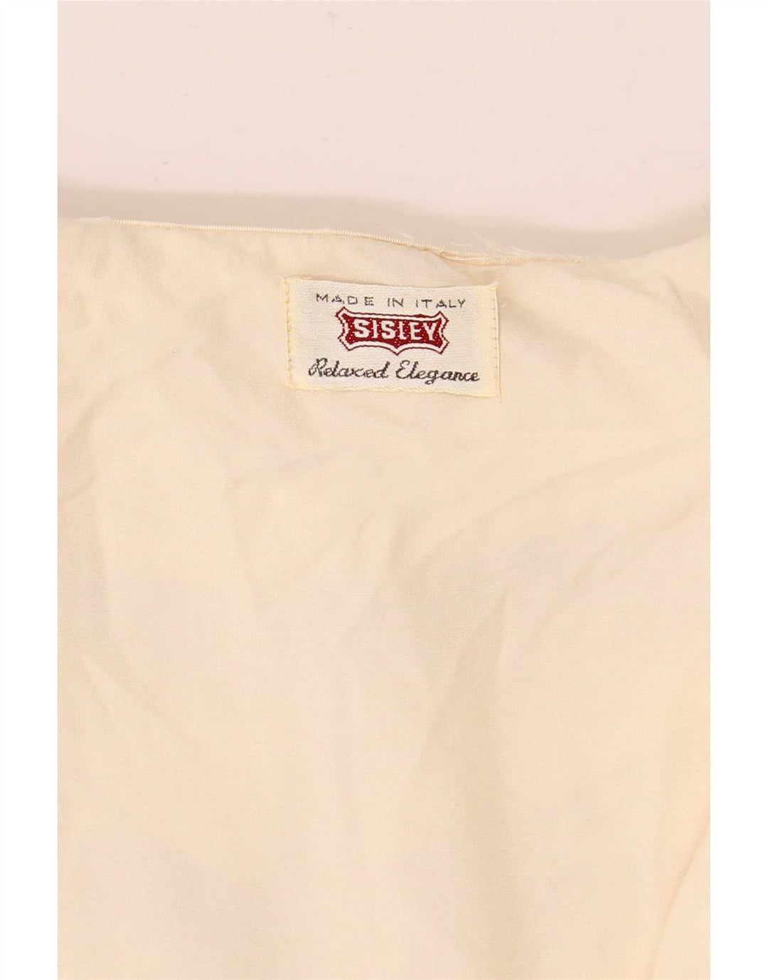 Sisley Womens Shirt Bluse UK 14 Medium Off White Floral