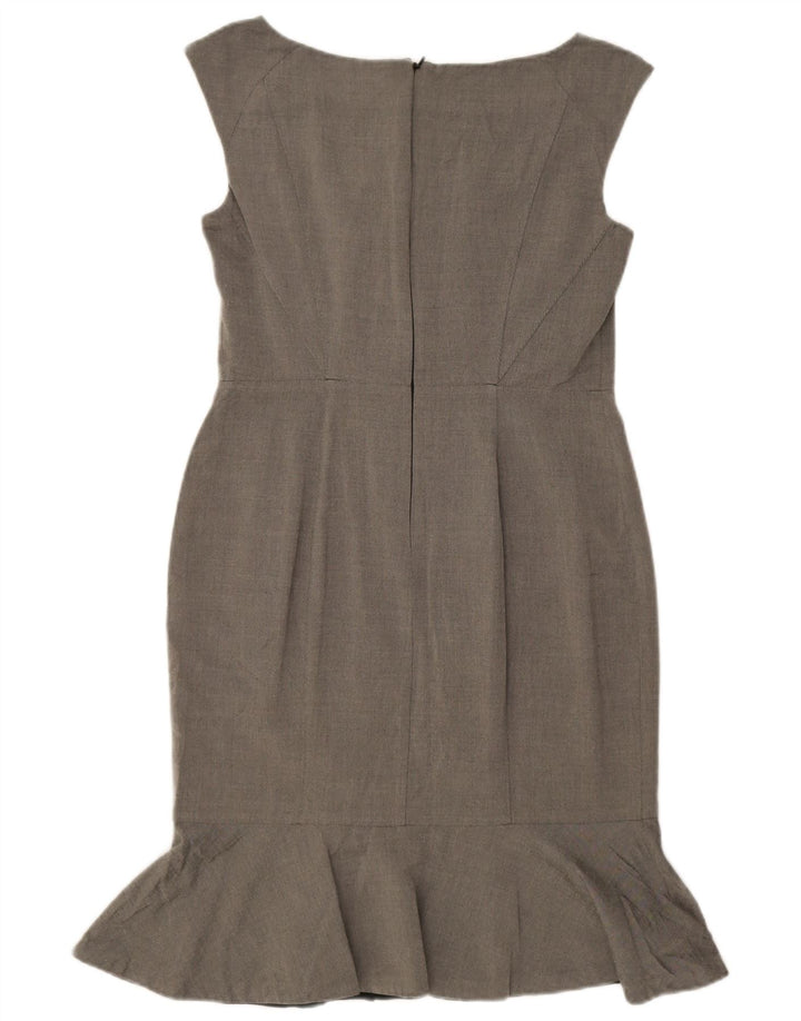 Coast Kvinders Ærmeløs Skede Kjole UK 12 Medium Grey Viscose