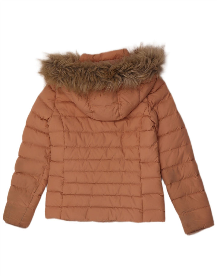 Tommy Hilfiger, polstret hættejakke til kvinder UK 10 Small Pink Polyester