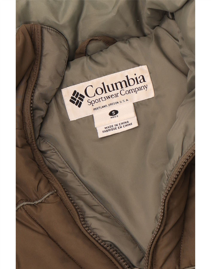 Columbia Herre Loose Fit Polstret Jakke UK 36 Small Khaki