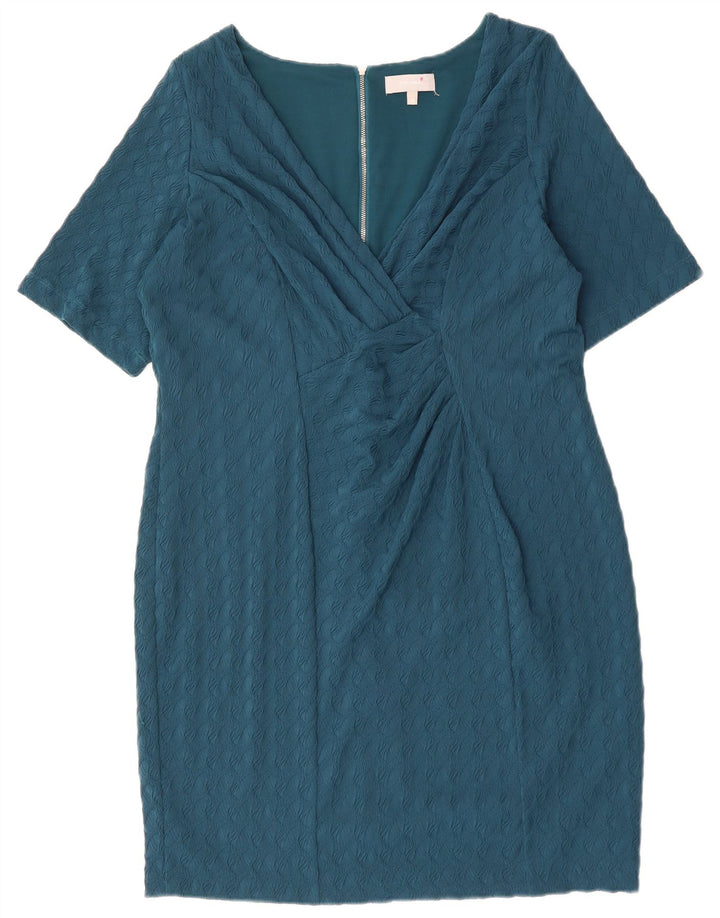 PER UNA Dame Skede Kjole UK 18 XL Blå Polyester