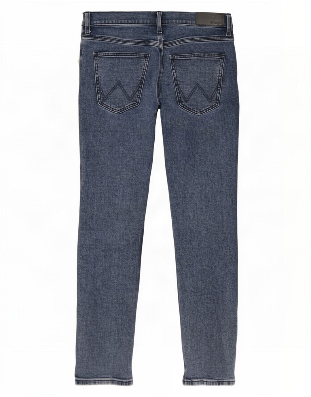 Wrangler Herre Regular Slim Jeans W32 L32 Blå Bomuld