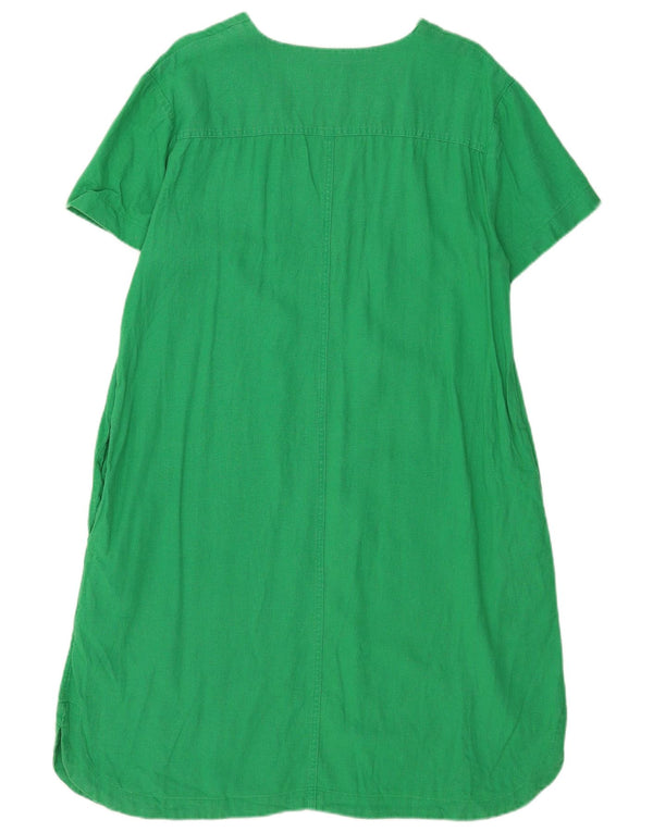 Marks & Spencer teltkjole til kvinder UK 16 Large Green Linen