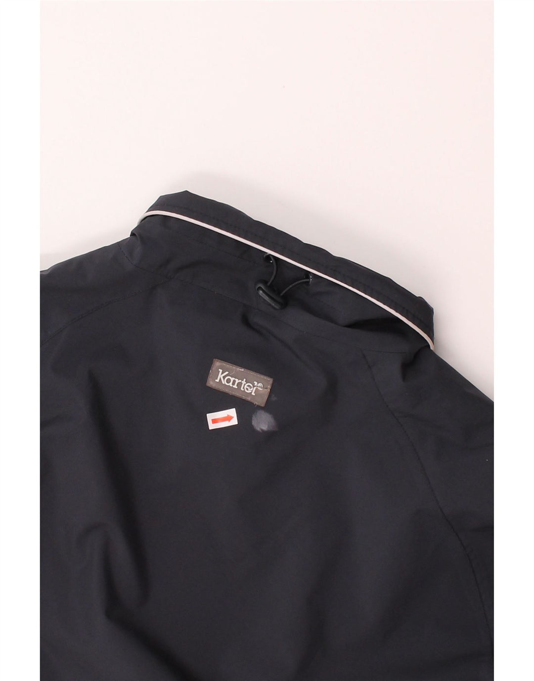KARTEL Womens Rain Jacket UK 16 Large Black Polyester Vintage Kartel and Second-Hand Kartel from Messina Hembry 
