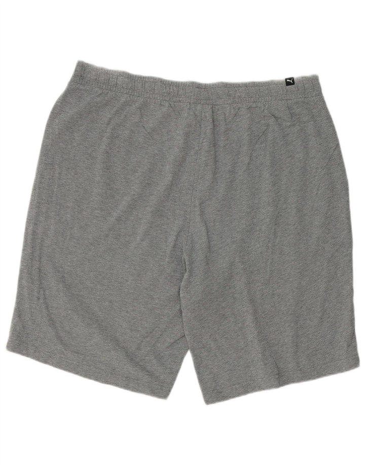 PUMA grafiske sportsshorts til mænd 2XL grå bomuld