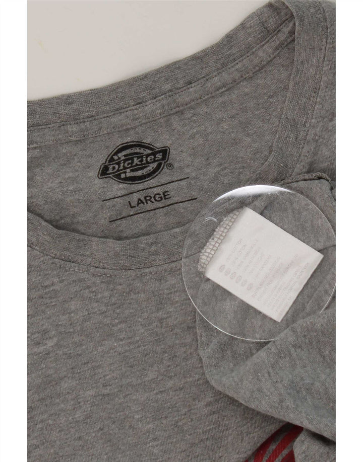 Dickies Herre Grafisk T-Shirt Top Stor Grå Bomuld