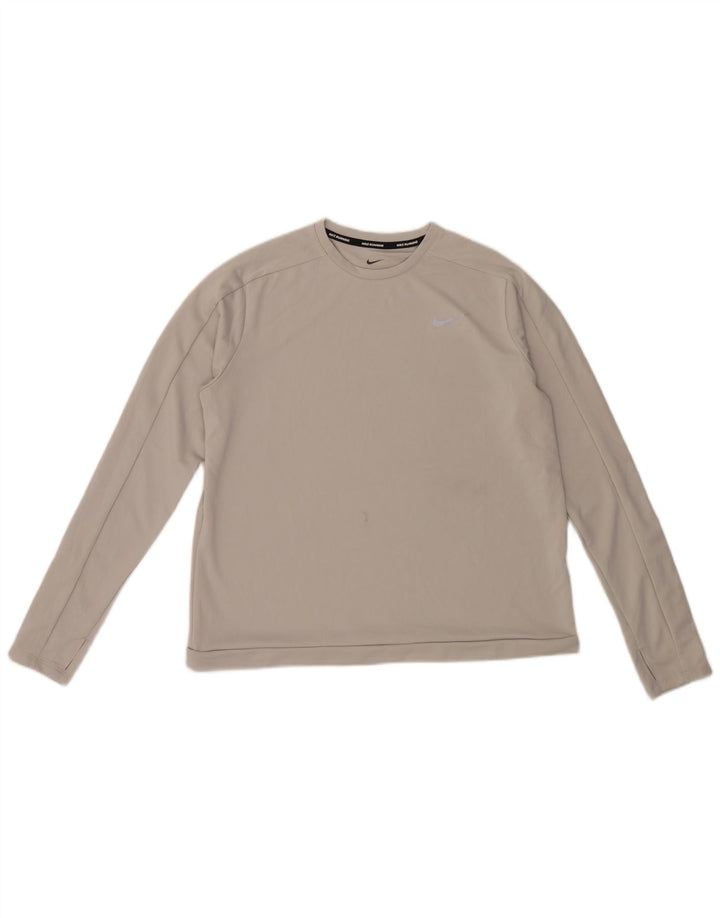 Nike Dame Top Langærmet UK 16 Large Grå