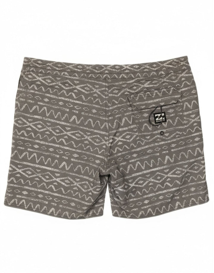 Billabong Badeshorts til mænd XL Grå Geometrisk Bomuld