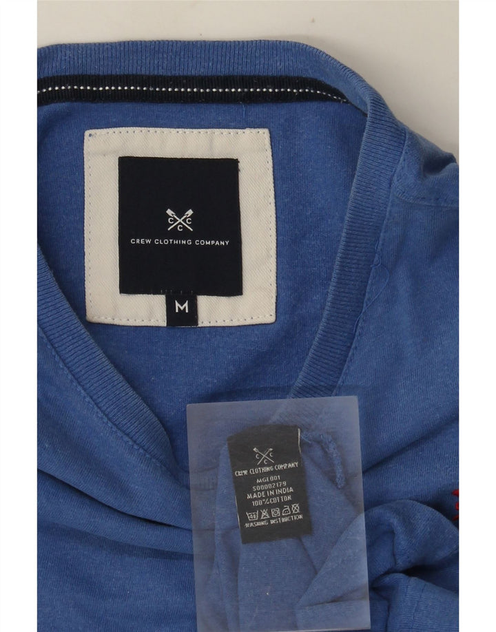 Crew Clothing Herre T-Shirt Top Medium Blue Bomuld