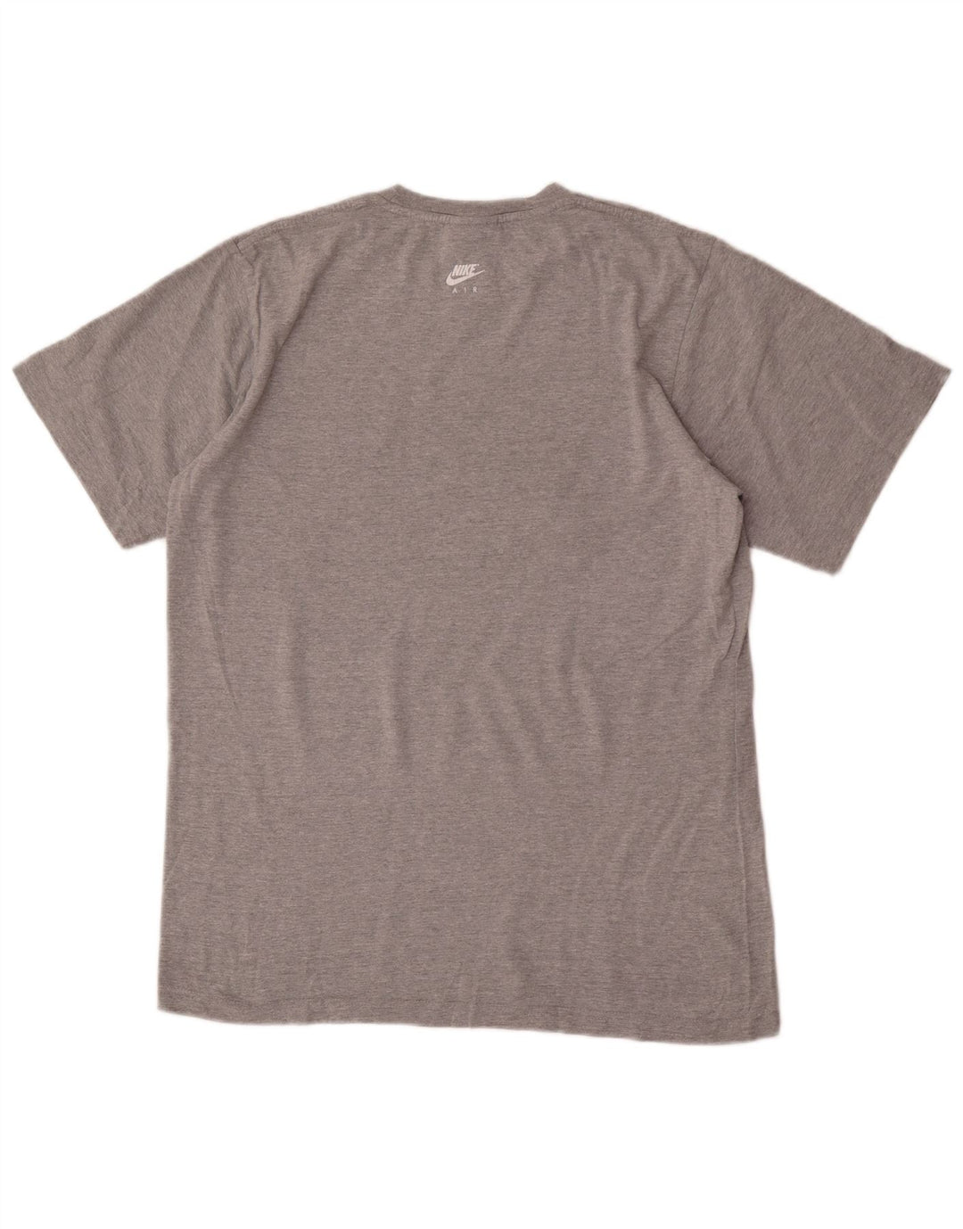 Nike Herre grafisk T-shirt Top UK 39/41 Medium Grey Bomuld