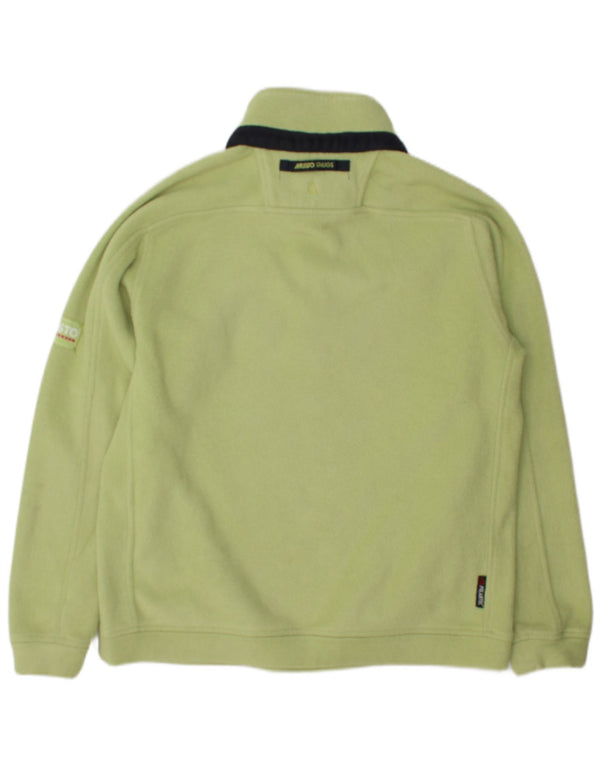 Musto Herre Button Neck Fleece Jumper Medium Green Polyester