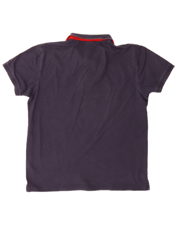 Gant Mens Polo Shirt XL Navy Blue Cotton