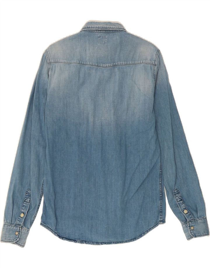 PEPE JEANS Mens Denim Shirt Medium Blue Cotton Vintage PEPE Jeans and Second-Hand PEPE Jeans from Messina Hembry 