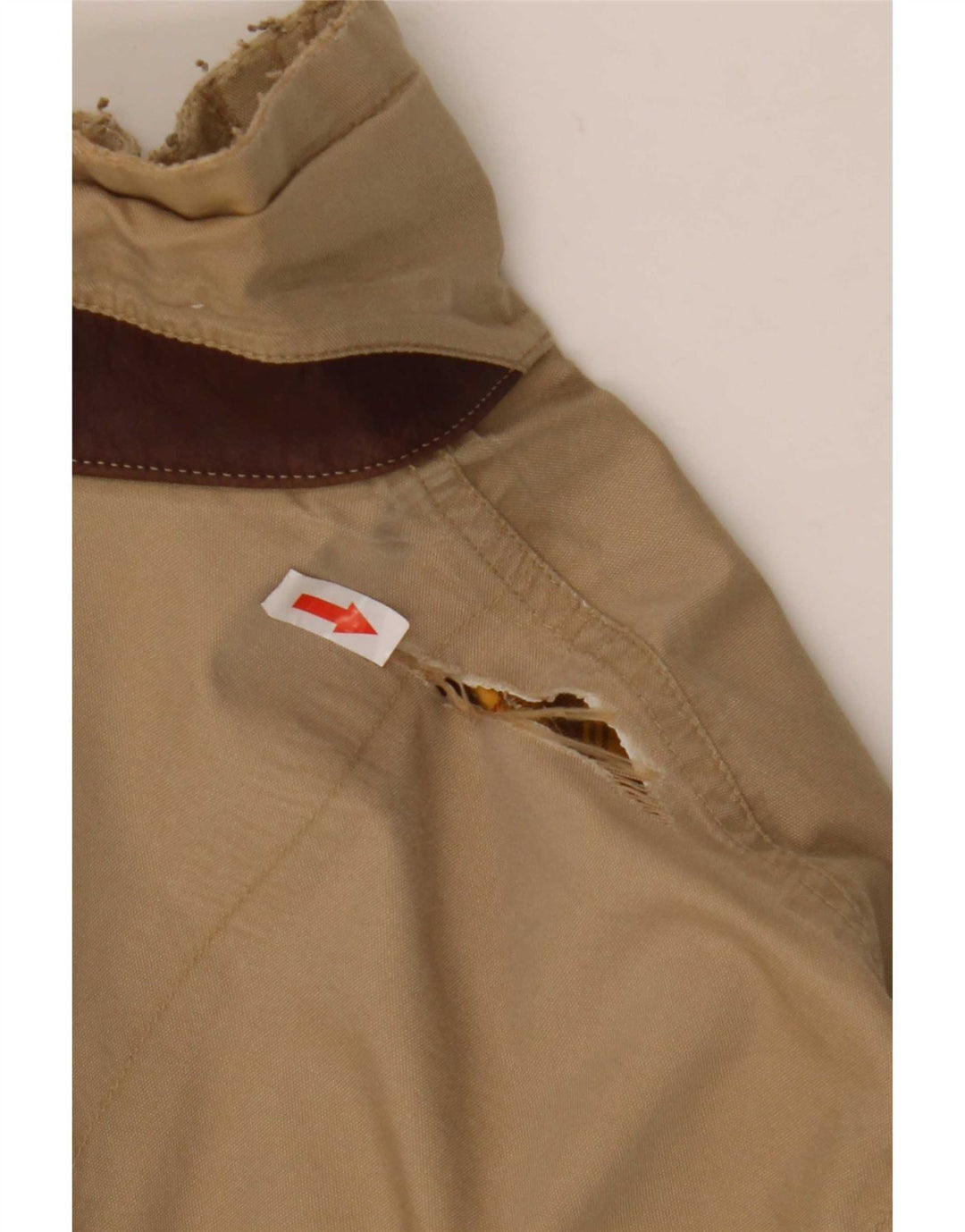 Timberland Herre Bomber Jacket UK 44 2XL Beige Bomuld
