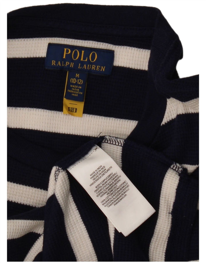 Polo Ralph Lauren drengetop langærmet 10-11 år medium marineblå stribet