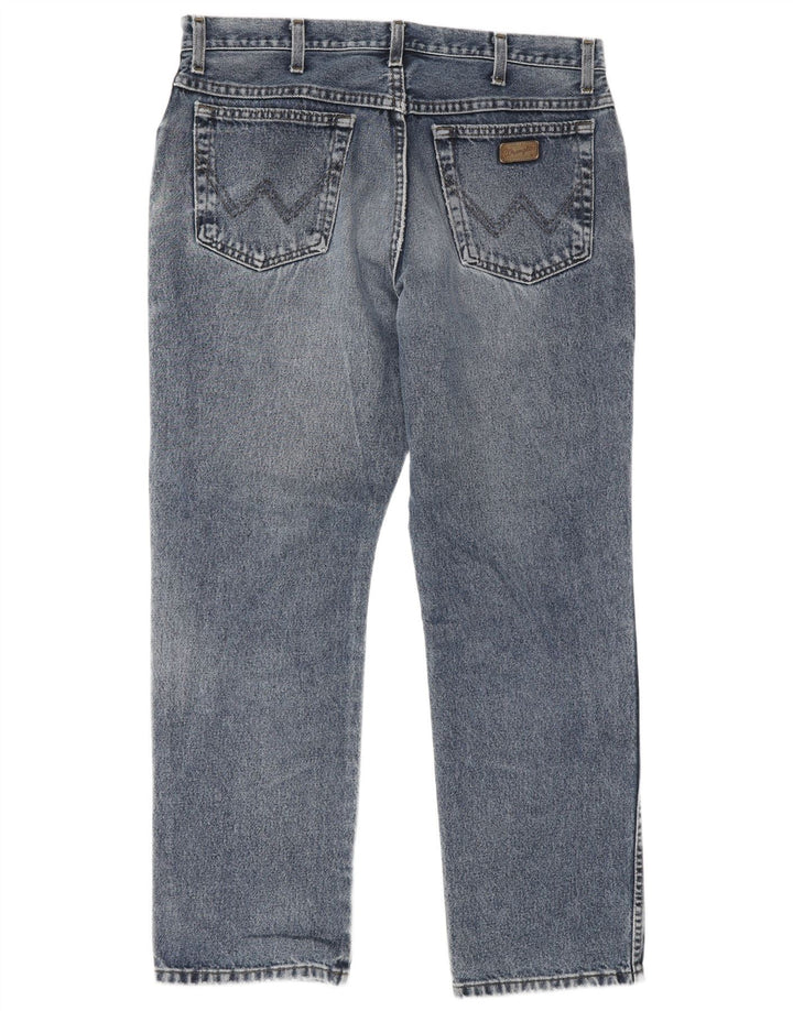 Wrangler Herre Texas Straight Jeans W35 L30 Blå Bomuld