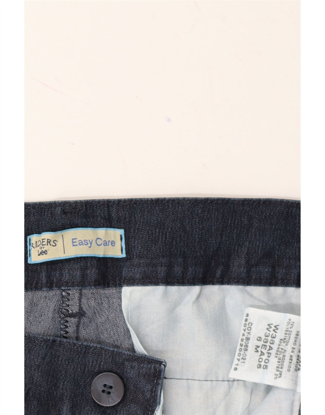 LEE Womens Easy Care Capri Jeans US 6 Medium W28 L20 Navy Blue Cotton Vintage Lee and Second-Hand Lee from Messina Hembry 
