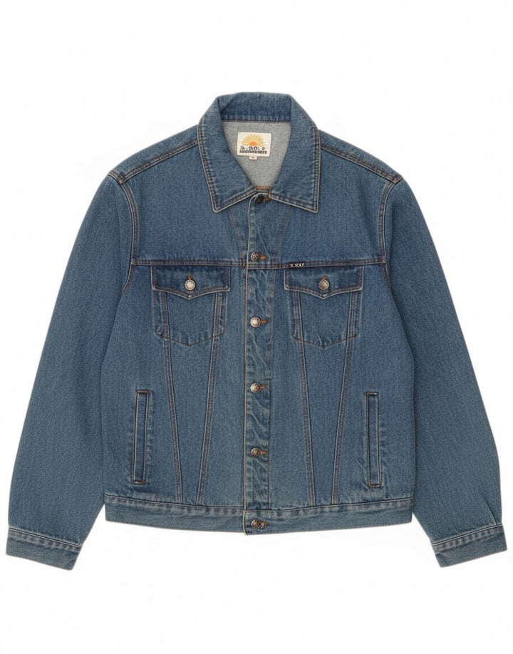 Vintage denimjakke til mænd UK 42 XL Blue Cotton Classic