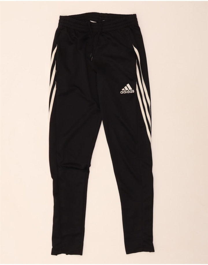 Adidas Womens Climalite træningsdragt Bukser UK 6 XS Sort Polyester