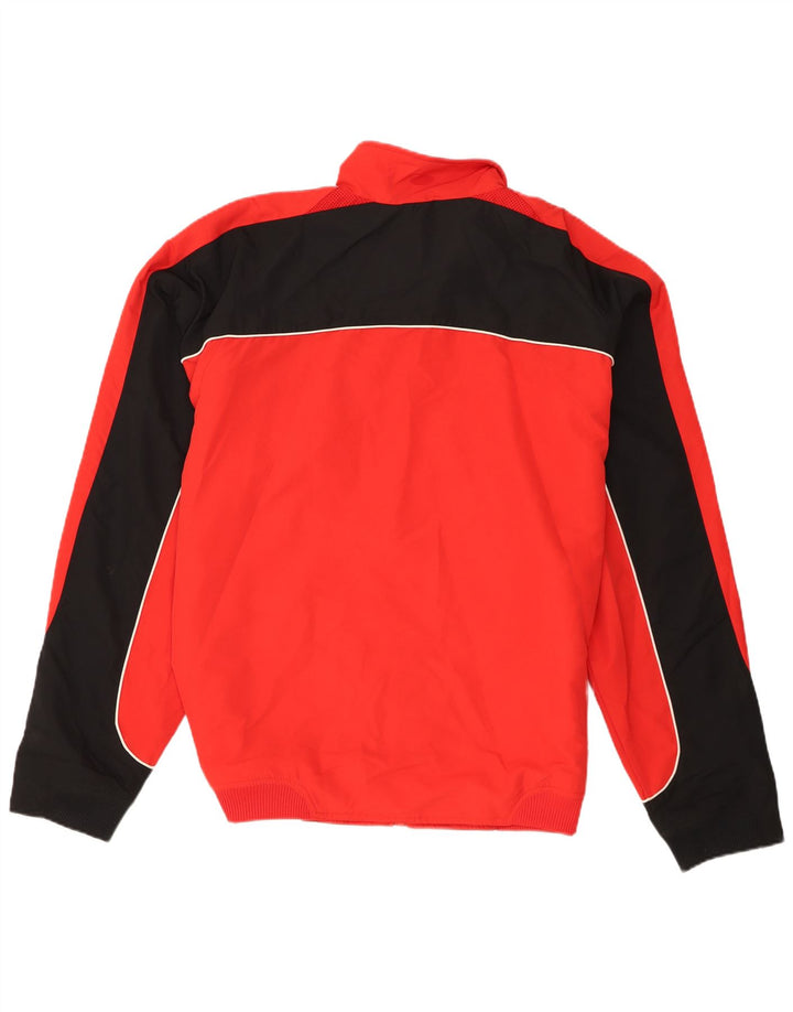 Adidas herre tracksuit jakke UK 48/50 XL Rød Colourblock Polyester