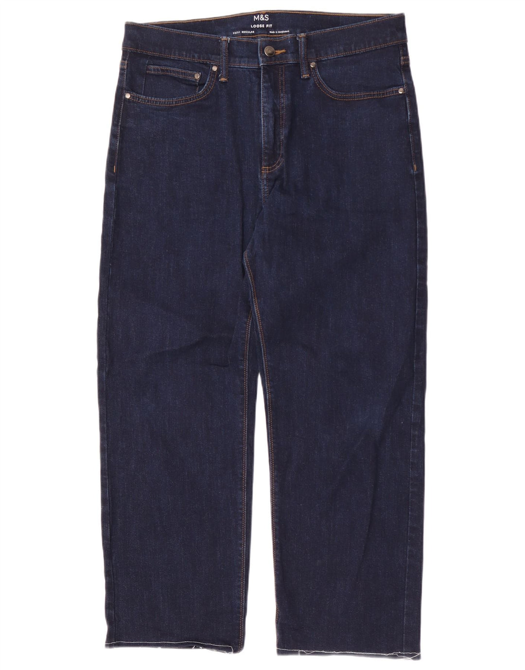 Marks & Spencer Herre løse jeans W32 L27 Marineblå bomuld