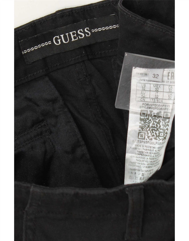 Guess Herre Cargo Shorts W32 Medium Sort Bomuld