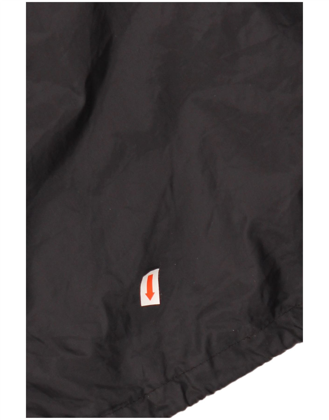 VINTAGE Regnjakke med hætte til mænd UK 44 2XL Sort Geometrisk