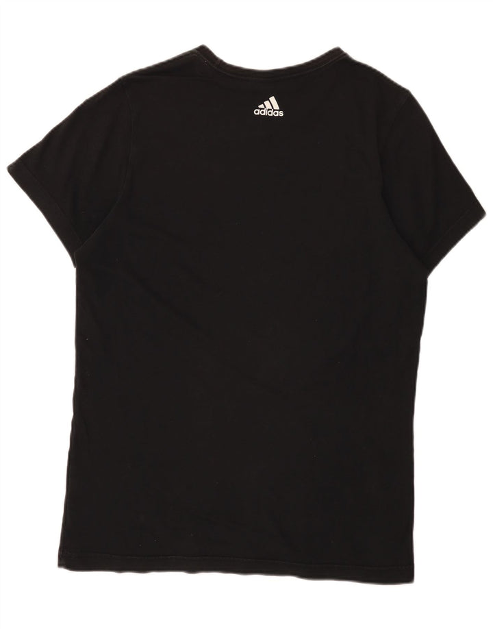 Adidas Herre grafisk T-shirt Top Medium Sort Bomuld