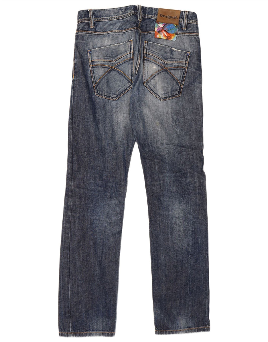 Desigual Straight Jeans til mænd W30 L33 Blå Bomuld