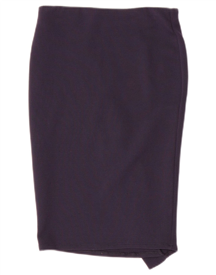 Zara Pencil Skirt Small W26 Marineblå til kvinder