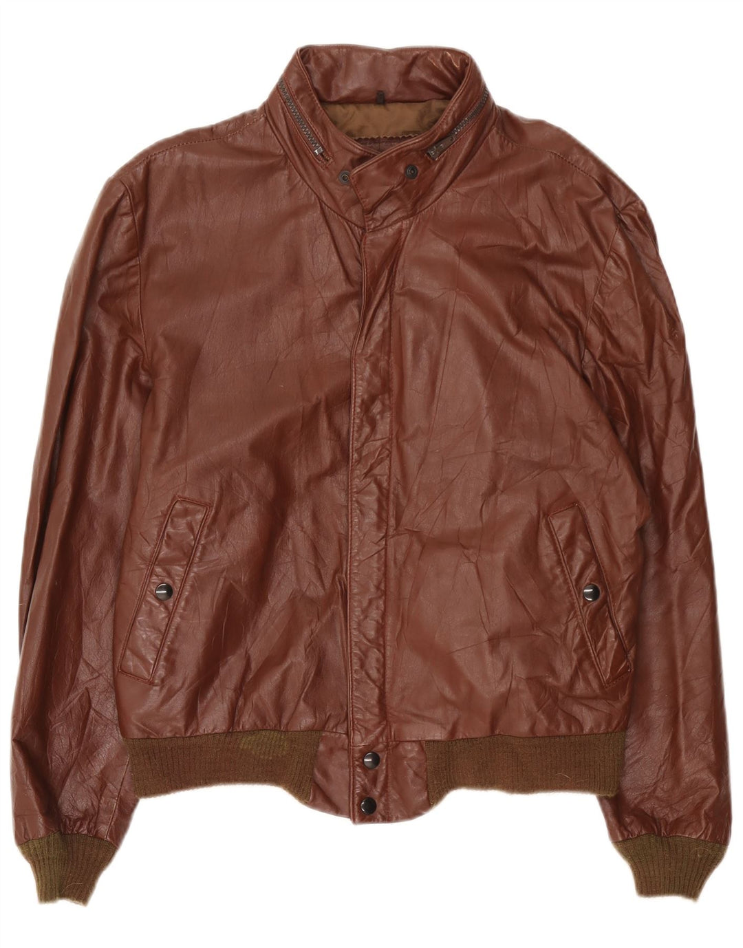 Cooper Herre Hooded Læderjakke UK 42 XL Brun Læder