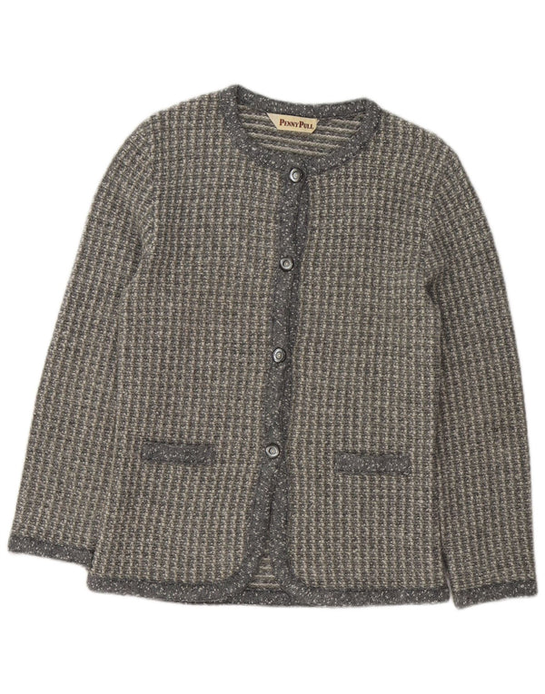 Penny Pull Dame Cardigan Sweater UK 16 Large Grå Akryl