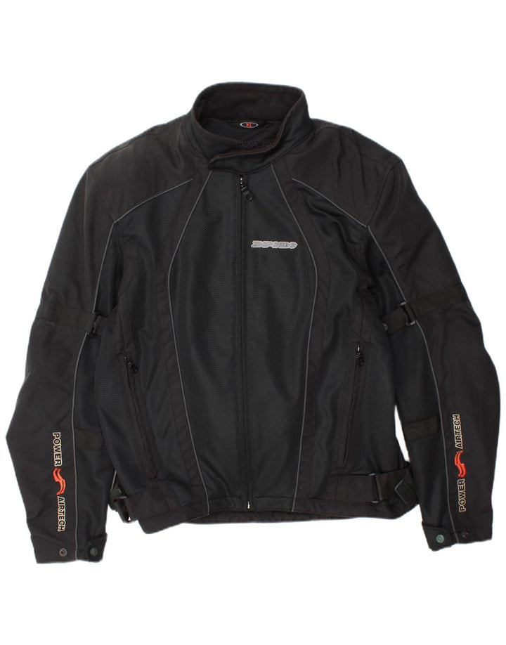 SPIDI Herre grafisk racerjakke UK 42 XL Sort