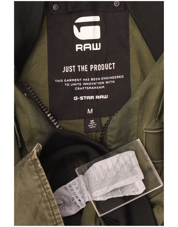 G-Star Bomberjakke til mænd UK 38 Medium Khaki Bomuld