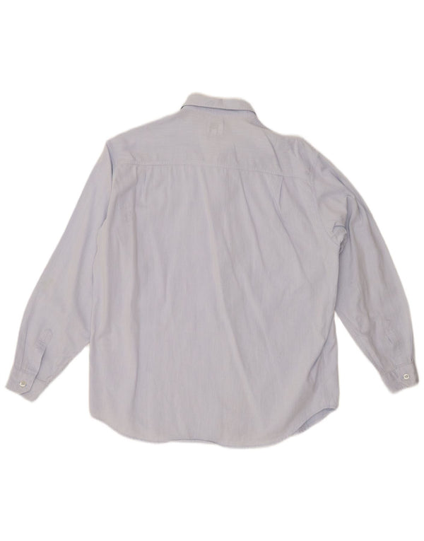 ARMANI JUNIOR Drengeskjorte 13-14 år Blå nålestribet bomuld