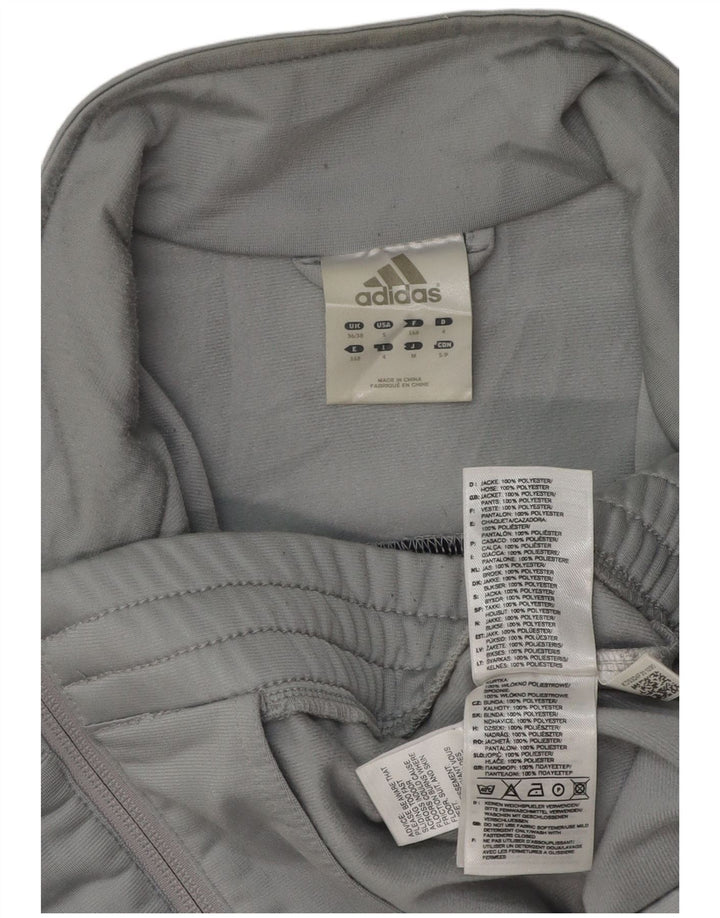 Adidas Træningsdragt til mænd Topjakke UK 36/38 Small Grey Colourblock Polyester