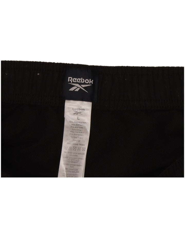 Reebok Herre grafiske sportsshorts store sorte polyester